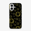 Smiley Black iPhone 16 Case