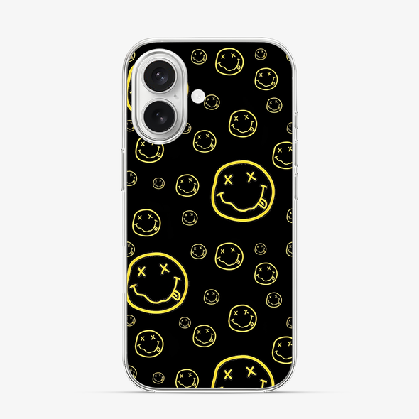 Smiley Black iPhone 16 Case
