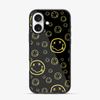 Smiley Black iPhone 16 Case