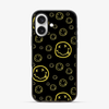 Smiley Black iPhone 16 Case