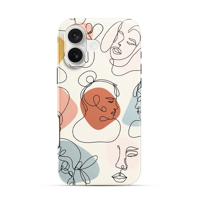 Art Design Face iPhone 16 Case