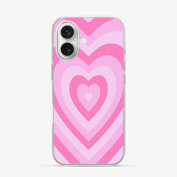 Y2K Pink Hearts iPhone 16 Case