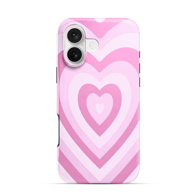 Y2K Pink Hearts iPhone 16 Case