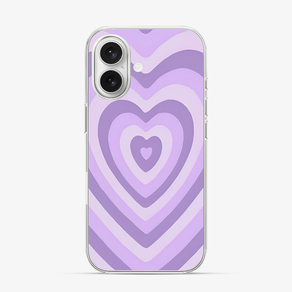 Y2K Purple Hearts iPhone 16 Case