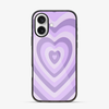 Y2K Purple Hearts iPhone 16 Case