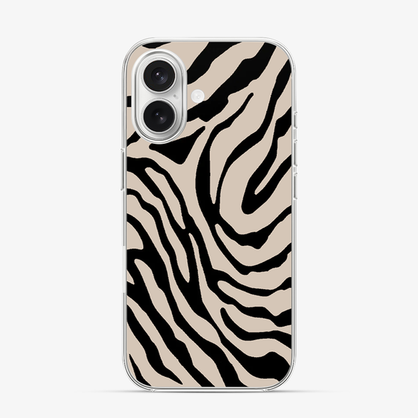 Zebra | Tan iPhone 16 Case