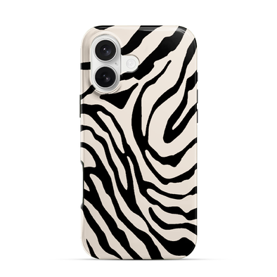 Zebra | Tan iPhone 16 Case