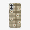 Checkered Flower iPhone 16 Case