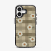 Checkered Flower iPhone 16 Case