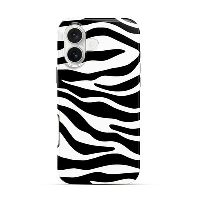 Zebra | White iPhone 16 Case
