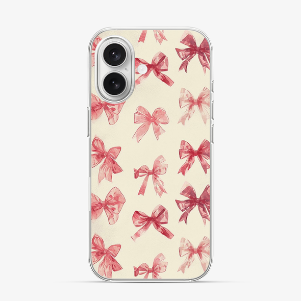 Coquette Sketchy Bow iPhone 16 Case