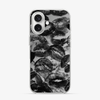 Black Lips Pattern iPhone 16 Case