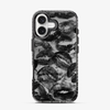 Black Lips Pattern iPhone 16 Case