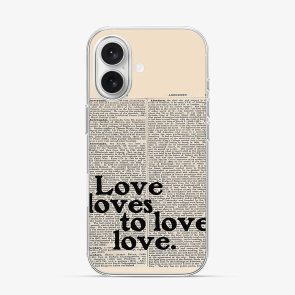 Love Loves to Love iPhone 16 Case
