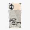 Love Loves to Love iPhone 16 Case