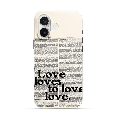 Love Loves to Love iPhone 16 Case