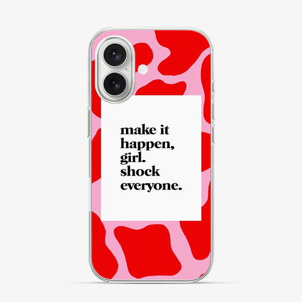 Girl Shock Everyone iPhone 16 Case