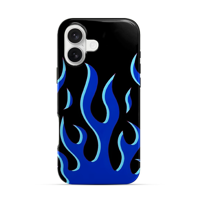 Flame | Blue iPhone 16 Case