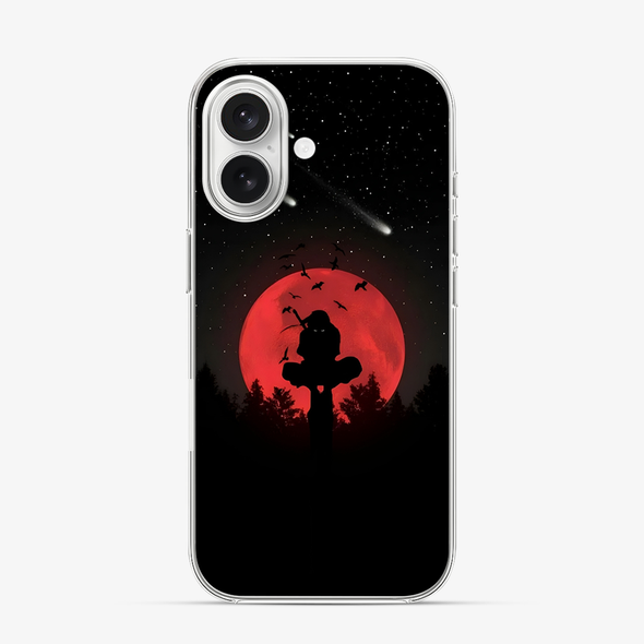Anime Itachi Over a Moon iPhone 16 Case